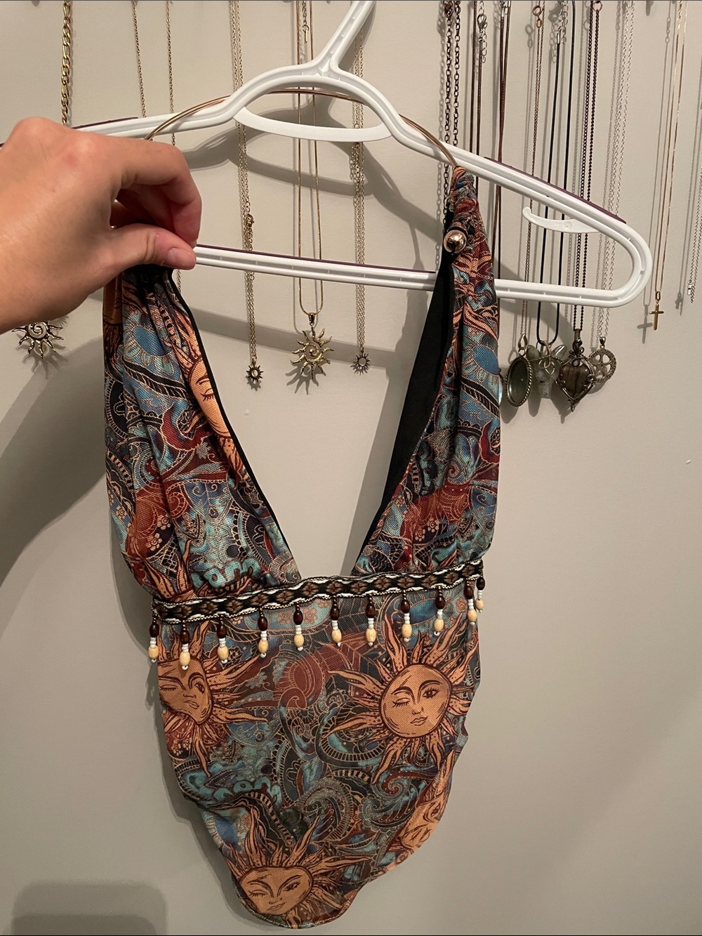 Bohemian Sun Print Hippie Top
